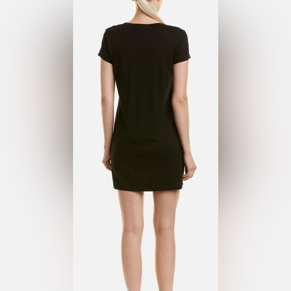 Michael Stars Black V-Neck Short Sleeve Shift Dress Size S - Picture 2 of 6